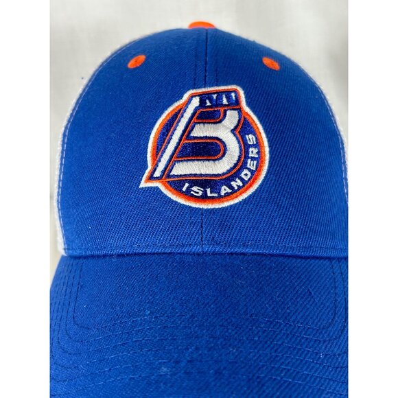 Bridgeport AHL LI Islanders Trucker Mesh Cap Hat Snapback Hockey Sound Tigers - Picture 2 of 8